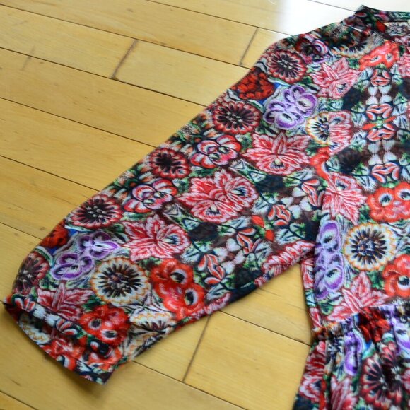 Rebecca Minkoff Floral Shirt Dress US Size 8 - Picture 5 of 13